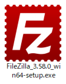 FileZillaのインストーラ
